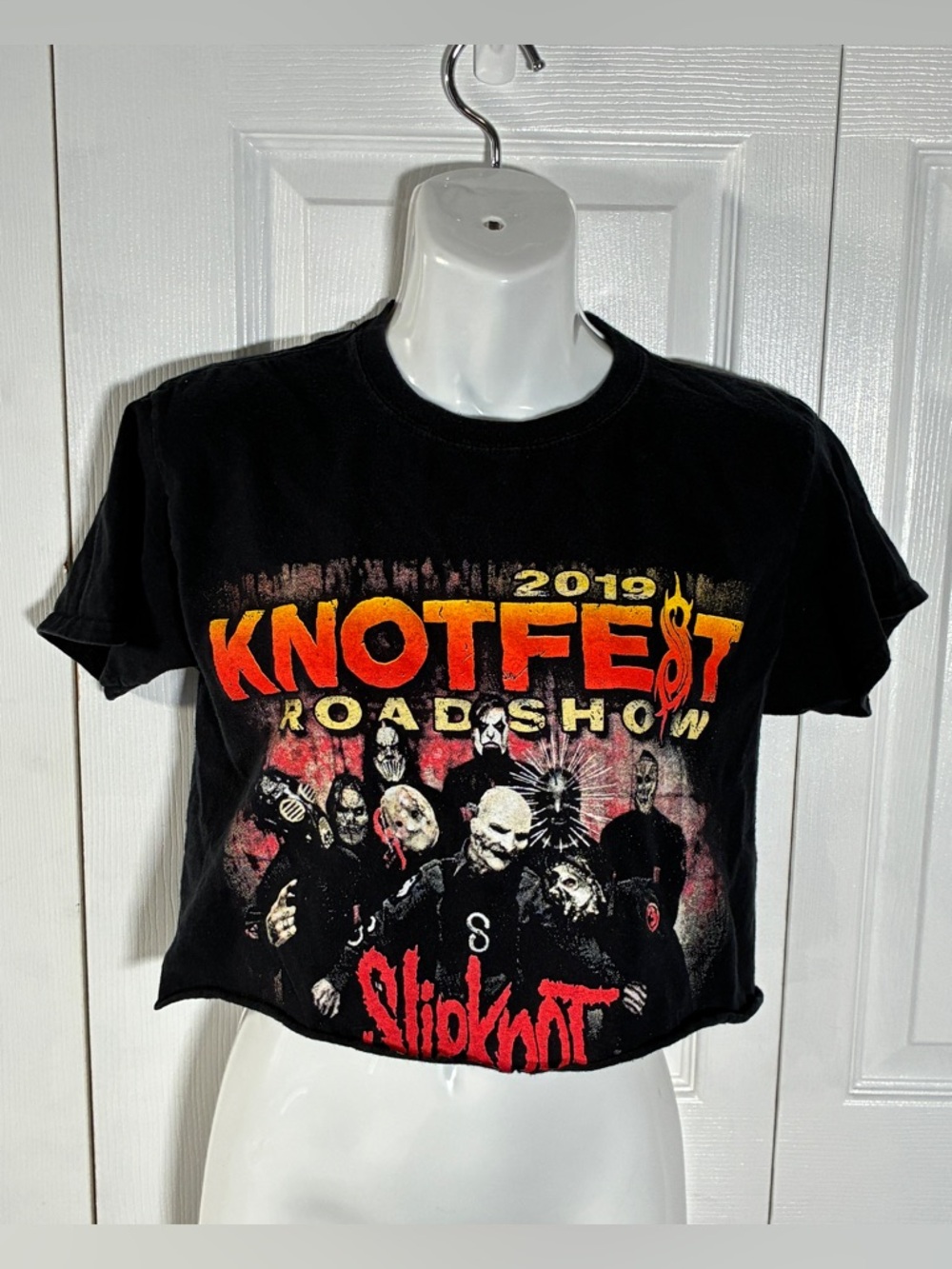 Slipknot 2019 Knotfest Roadshow Tour Volbeat Gojira Behemoth Cut Cropped T Shirt